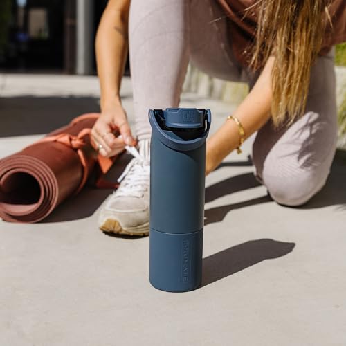 Rise 35oz Water Bottle With 100% Leakproof Covered Silicone Straw