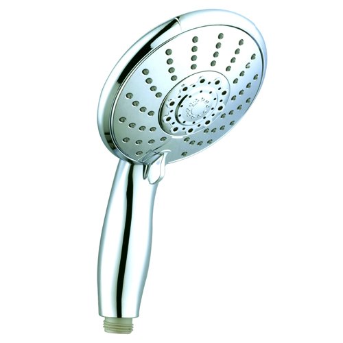 5 Inch 5 Function Dual Shower Head System with BRASS CONNECTOR and 5 Ft Stainless Steel Hose SS5459CCP