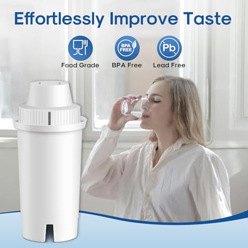 Pitcher Water Filter Replacement for Brita® Standard Water Filter (4 Count)
