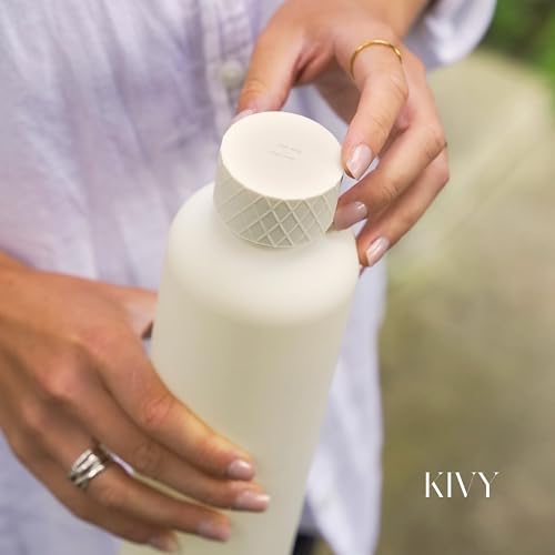 Large Water Bottle 50oz [Lightweight & Shatterproof] Fits Backpack & Cupholder for Travel