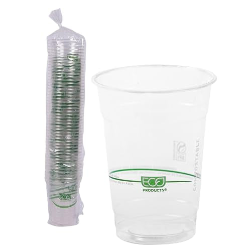 GreenStripe Clear Disposable Cold Cups (50 Count)
