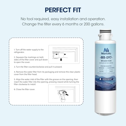 MIWF6200 Water Filter Replacement for Midea MIWF6200 (2 Count)