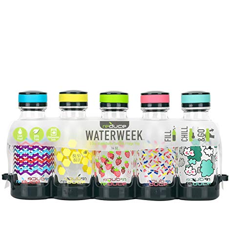 WaterWeek Refillable Water Bottles (5 Count)