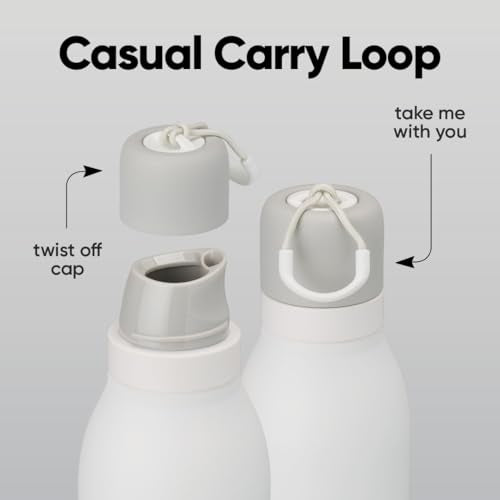 FreeSip Twist Stainless Steel Water Bottle 24 oz In Bloom