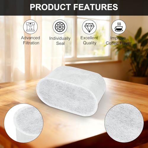 Activated Carbon Coffee Water Filter Inserts Replacement for Ninja Luxe Cafe ES601