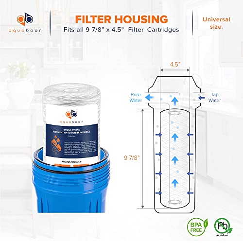 5 Micron Water Filter 10 x 4.5 inch (6 Count)
