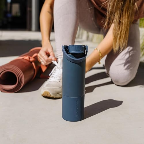 Rise 35oz Water Bottle With 100% Leakproof Covered Silicone Straw