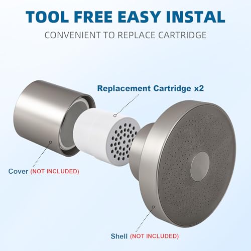 Shower Filter Replacement Cartridge for JOLIE Shower Head Filter (2 Count)