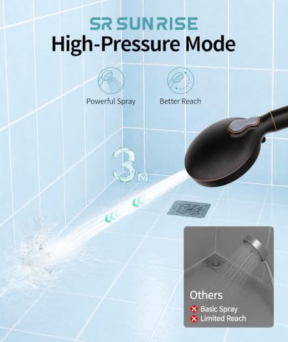 Filtered Shower Head with Handheld High Pressure 9 Spray Mode Showerhead Detachable Shower Head Water Softener Filters Beads for Hard Water Remove Chlorine 1 Filter ORB
