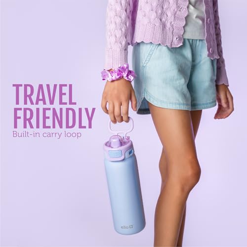 Pop & Fill 18oz Stainless Steel Kids Water Bottle with Quick Fill Lid