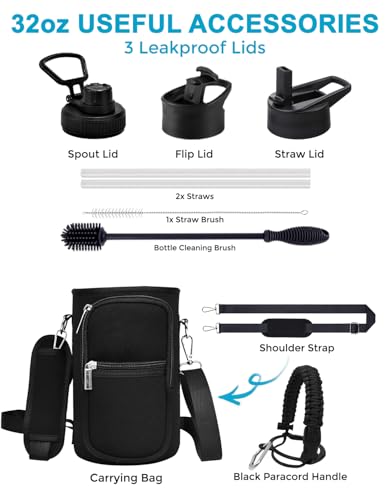 Travel Water Bottle with Carrying Bag