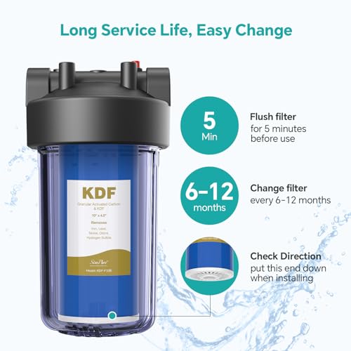 2 Stage 10" x 4.5" Whole House Water Filter Replacement (4 Count)