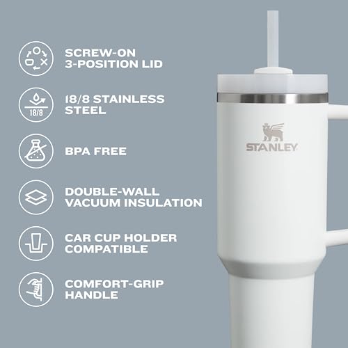 Quencher H2.O FlowState™ Tumbler 40 oz Cream Gloss Deco
