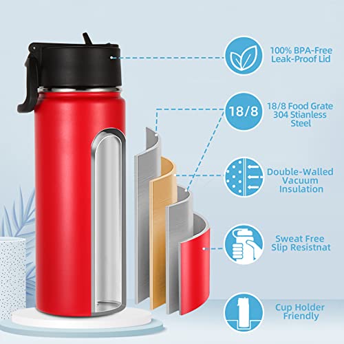 Kids Insulated Water Bottle with Straw