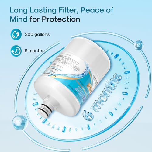 Alkaline 5231JA2002A Water Filter Replacement for LG LT500P (4 Count)