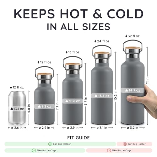 16 oz Metal Water Bottle