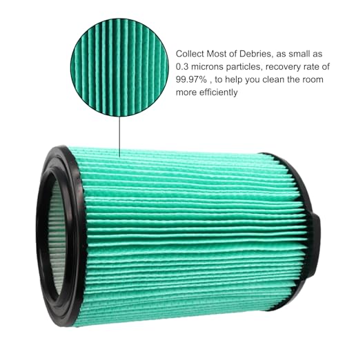VF6000 5 Layer Replacement Filters for Ridgid Shop Vac Wet Dry Vacs (4 Count)