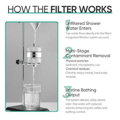 HD HEAVY DUTY High Output Shower Filter 2 Pack (2 Count)
