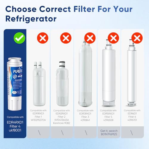 UKF8001 NSF 53&42 Certified Water Filter Replacement for Maytag UKF8001P (3 Count)