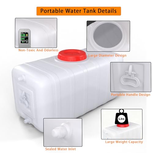 29Gallon 110L Water Storage Tank with Spigot