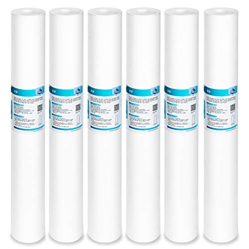 5 Micron 20"x2.5" Polypropylene Sediment Water Filter (6 Count)