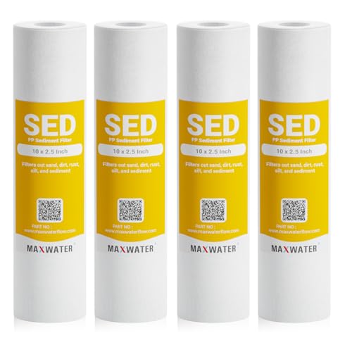 10 Micron 10 x 2.5 Sediment Filter Cartridge Replacement for Reverse Osmosis and Whole House Water Filter
