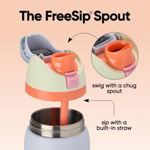FreeSip Stainless Steel Water Bottle 24 oz Beach House