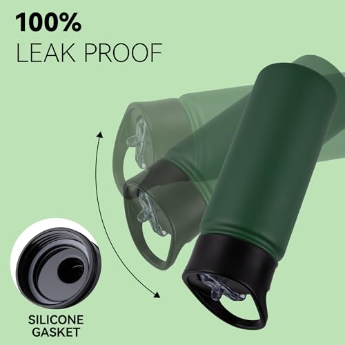 16 oz Insulated Water Bottle Bulk 4 Pack (4 Count)