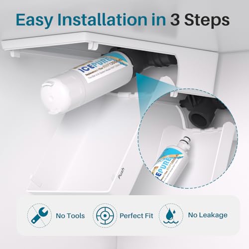Alkaline ADQ36006101 Water Filter Replacement for LG LT700P (4 Count)