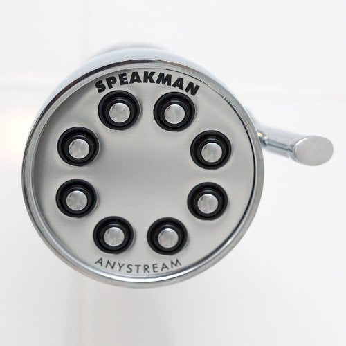 S-2251-BN Signature Icon Anystream High Pressure Adjustable Solid Brass Shower Head, Brushed Nickel