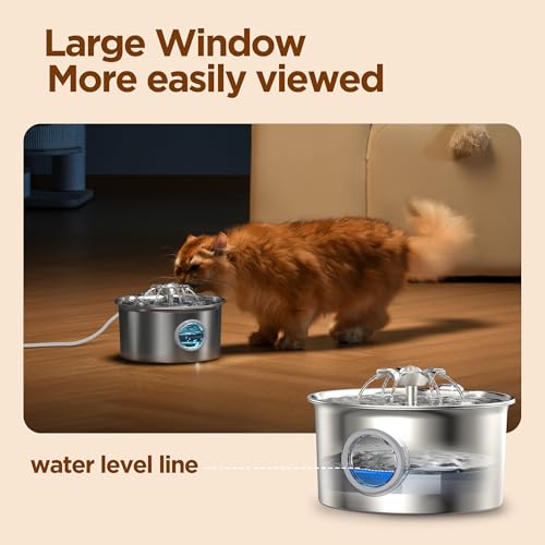 Cat Water Fountain Stainless Steel