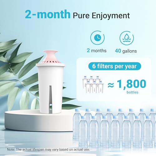 Magnesium Water Filter Replacement for Brita® Filter (6 Count)