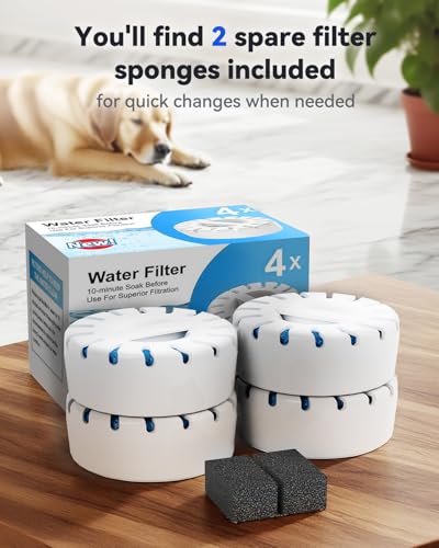 Replacement Water Filters for Dog Water Fountain for Large Dogs