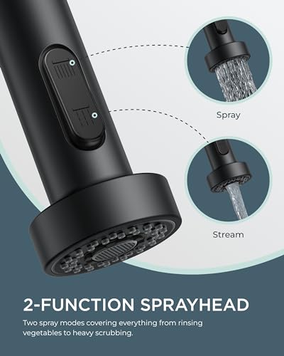 Black Touchless Kitchen Faucet