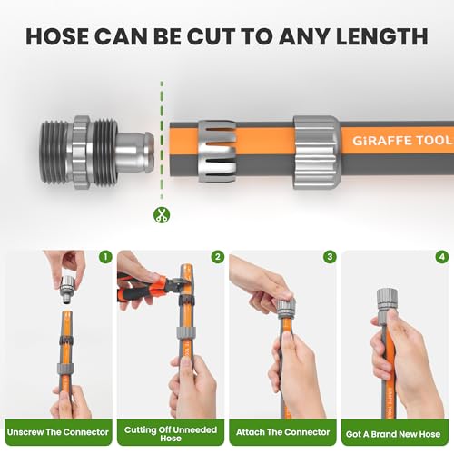 100FT Garden Hose Lay Flat Lightweight Flexible Water Hose