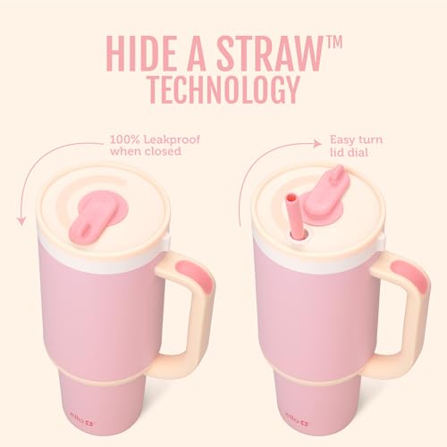 Oasis 24oz Insulated Stainless Steel Tumbler with Straw