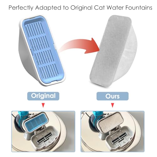 24 Pcs Cat Water Fountain Filters Replacement for 108oz (24 Count)