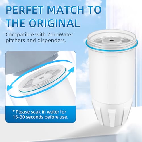 Water Filter Replacement for Zero Water Pitcher (3 Count)