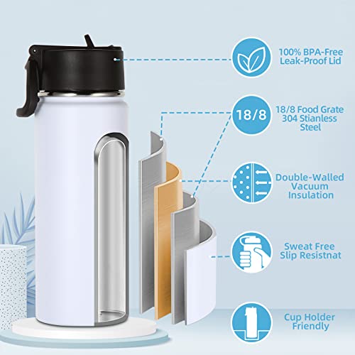 Kids Insulated Water Bottle with Straw