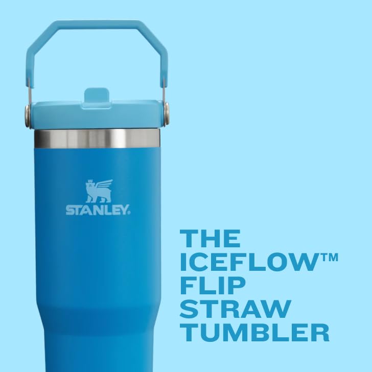 IceFlow Flip Straw Tumbler with Handle 30 oz