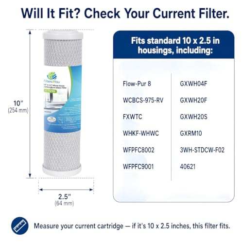 Carbon Block Water Filters for Flow (4 Count)