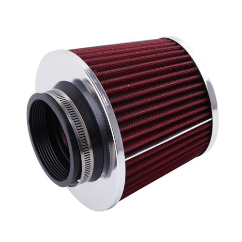 ID3" High Flow Inlet Cold Air Intake Cone Air Filter Replacement Clamp