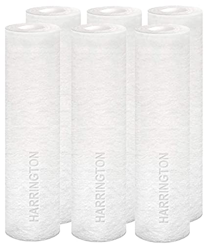 HVV5 10N 5 Micron 10" x 2.5" Premium Sediment Water Filter Replacement Cartridge (6 Count)