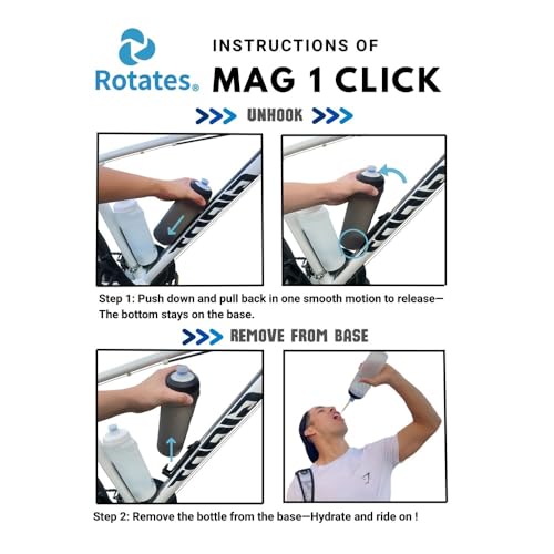 18oz Cycling Magnetic Water Bottle with Bike Mount