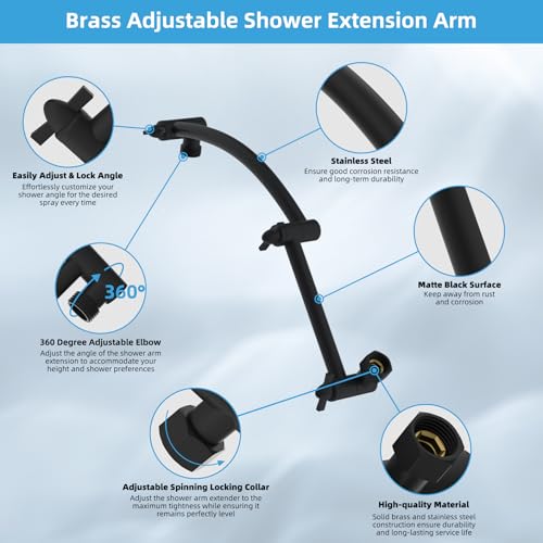 All Metal 10'' Rain Shower Head