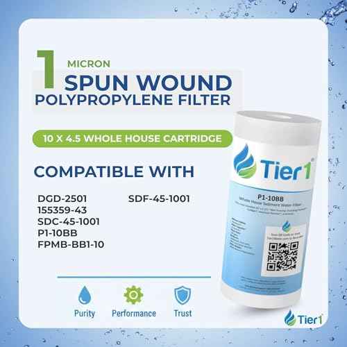 1 Micron 4.5" × 10" Sediment Water Filter