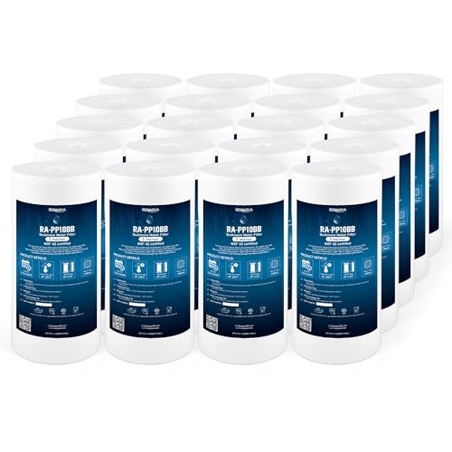 10" x 4.5" Big Sediment Replacement Water Filter Cartridge (20 Count)