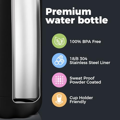 17oz Insulated Stainless Steel Water Bottle