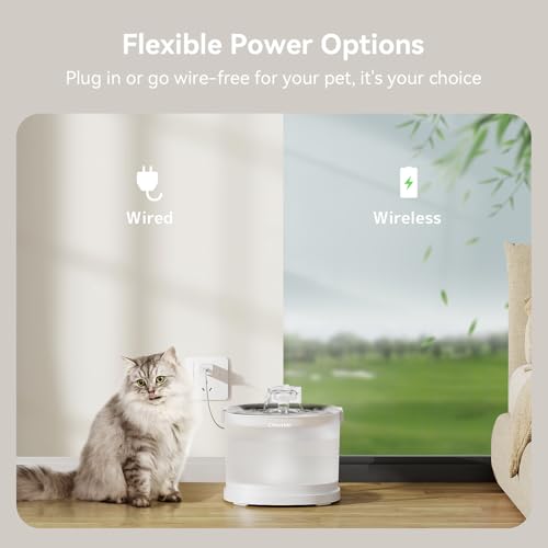 Pumpless Pet Fountain Elfin E1+ with 9 Extra Filters