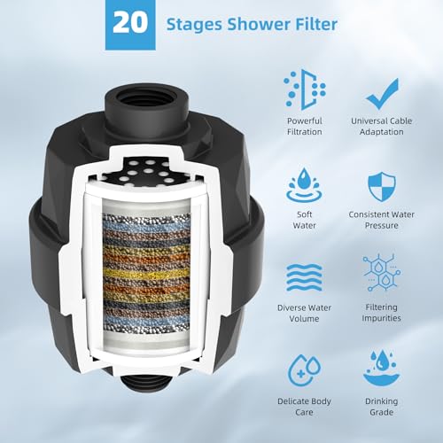 12'' Filtered Rain Shower Head with 16'' Extension Arm